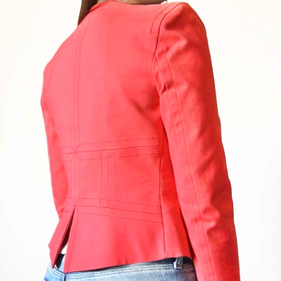 MARCIANO Bright Coral Bolero Blazer  NWOT - Picture 4 of 13